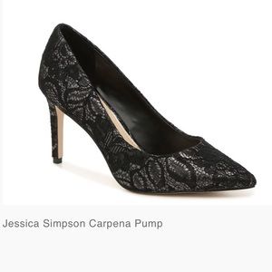 Jessica Simpson Like New “Carpena” Heeled Lace Pumps.